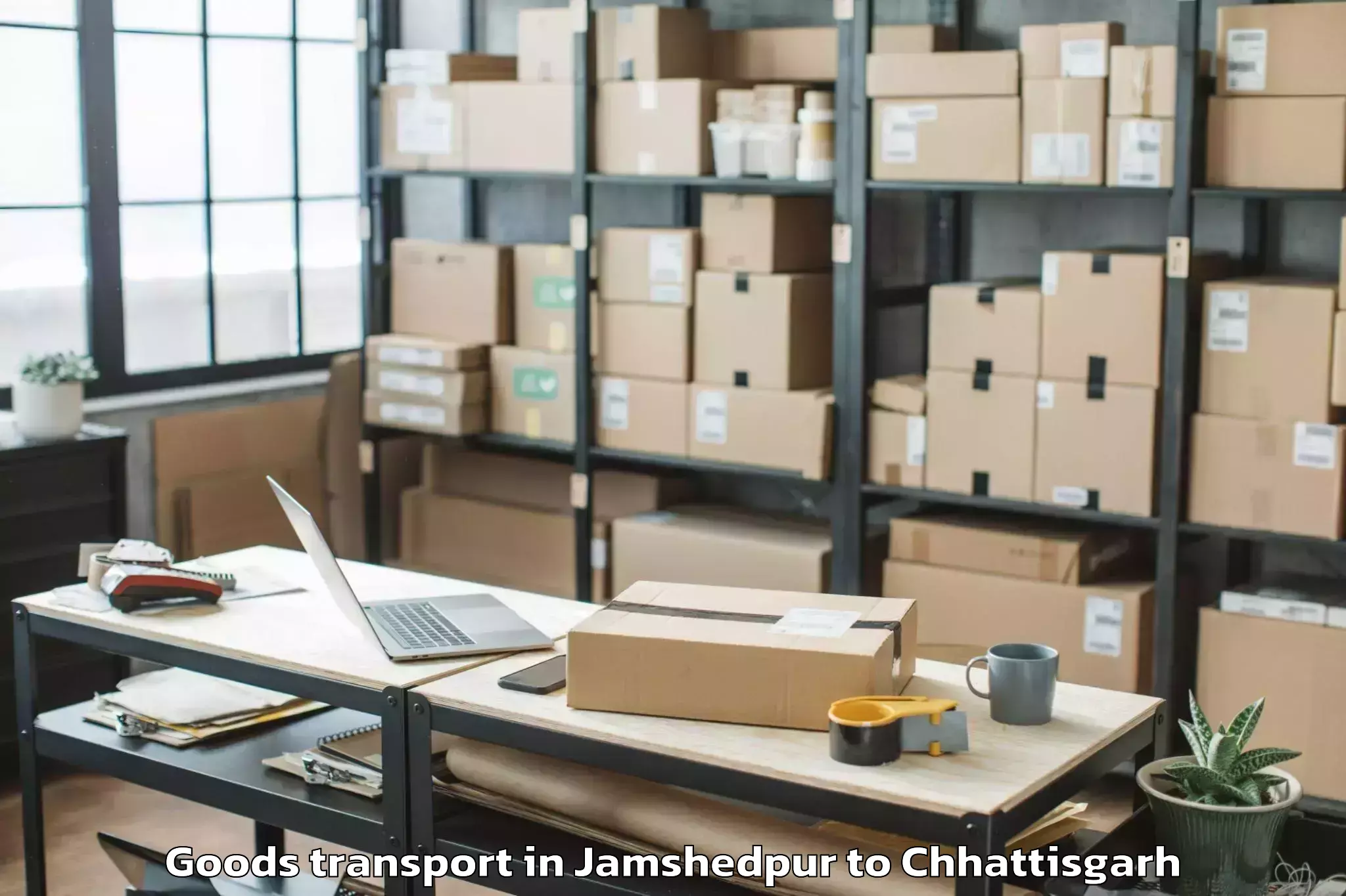 Discover Jamshedpur to Kharora Goods Transport